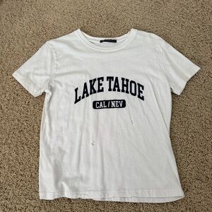 White Brandy Melville Lake Tahoe t-shirt